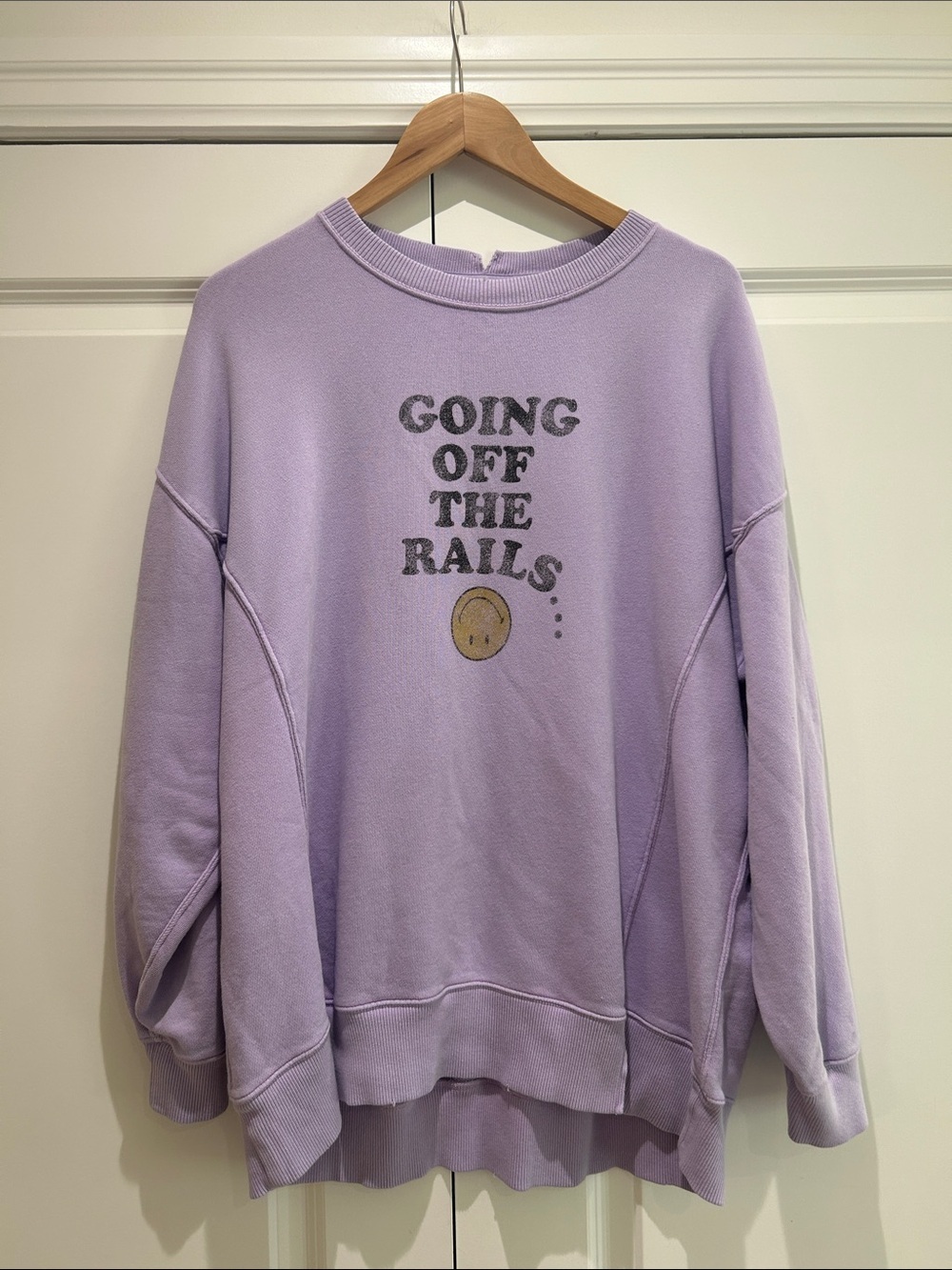 🙃 AERIE THE CHILL CREW "Going Off The Rails" Sweatshirt